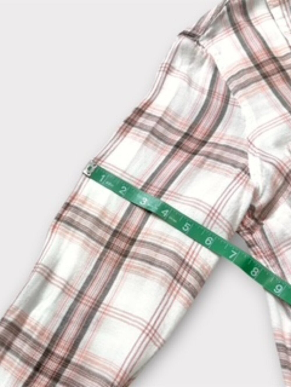 Jessica Simpson Womens Plaid Button-Up Shirt Long Sleeve Pink Multicolor Size L - Picture 12 of 15